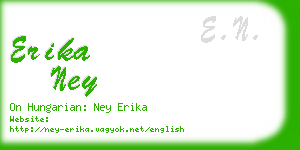 erika ney business card